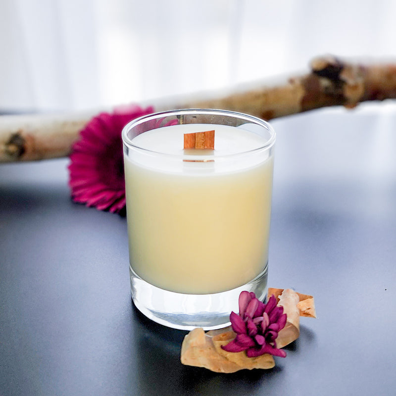 Black Dahlia and Birch - Coconut and Soy Wood Wick Candle – Ohra