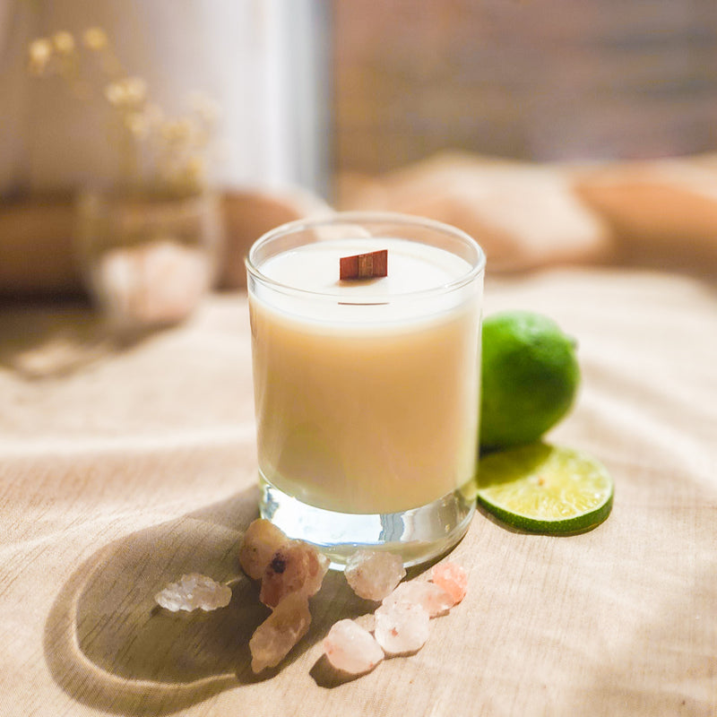 Eau de mer and Ambre - Coconut and Soy Wood Wick Candle – Ohra