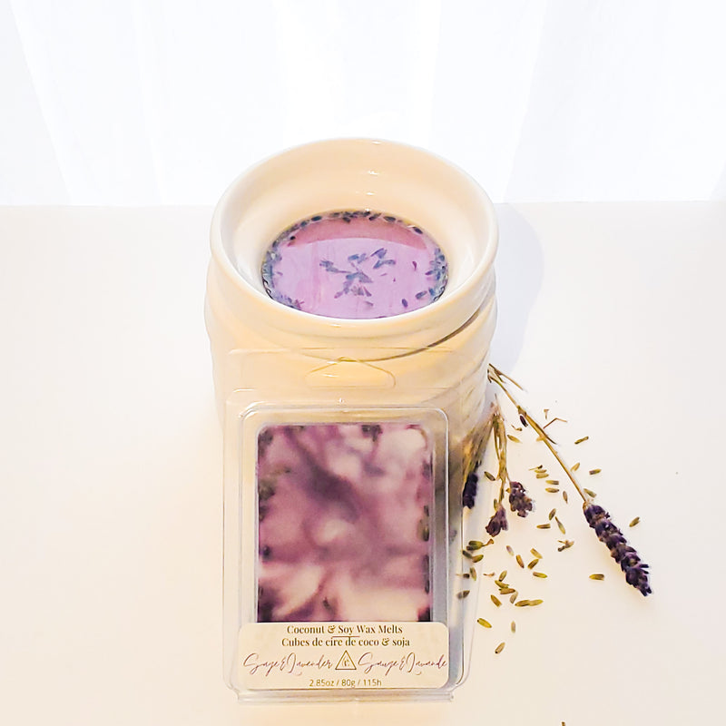 Coconut and Soy Wax Melts with Lavender buds - Sage & Lavender