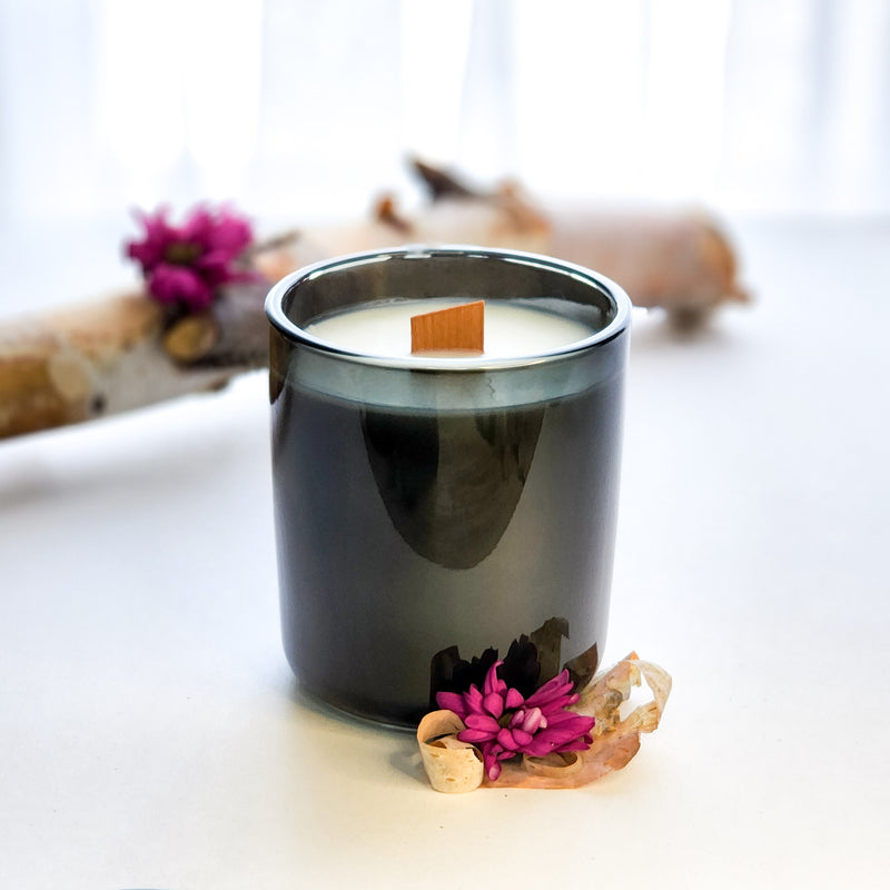 Black Dahlia and Birch - Coconut and Soy Wood Wick Candle – Ohra Creations
