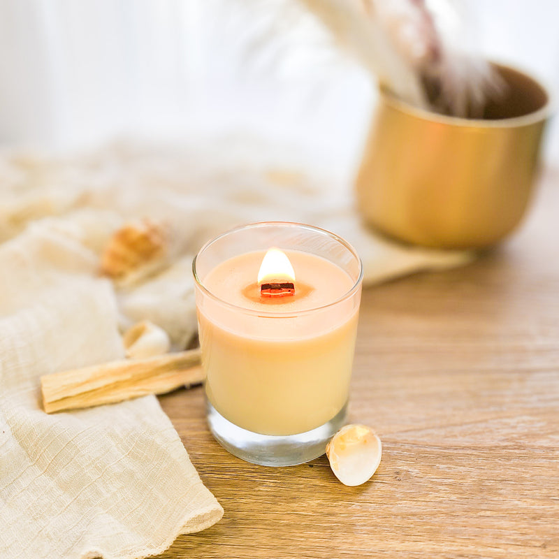 Harmony in Flame: Embracing Coconut Wax Candles with Wood Wicks – Simply  Melted