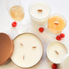 1 or 3 wick candles Raspberry and Champage. Fruity and Sweet scent.
