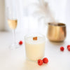 Raspberry and Champagne -  Coconut and Soy Wood Wick Candle