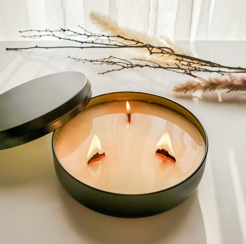 White Sandalwood and Smoke - Coconut and Soy Wood Wick Candle – Ohra  Creations