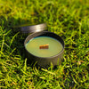 Natural Bug Repellent - Citronella and Camphor - Coconut and Soy Wood Wick Candle