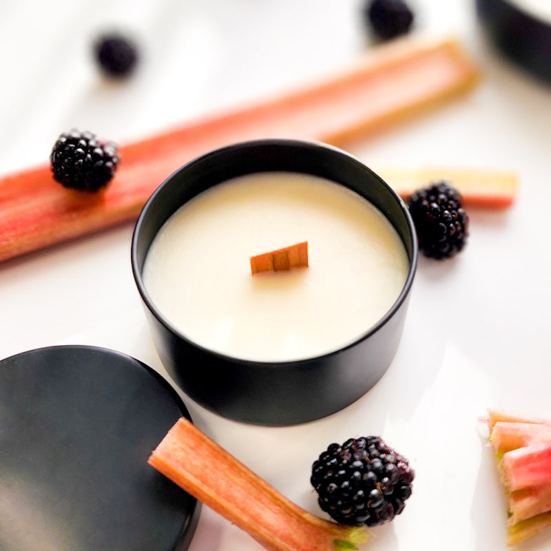 Rhubarb, Berries and Cashmere - Coconut and Soy Wood Wick Candle