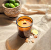 Bergamote épicée et ambre - Chandelle de coco et soja avec mèche en bois