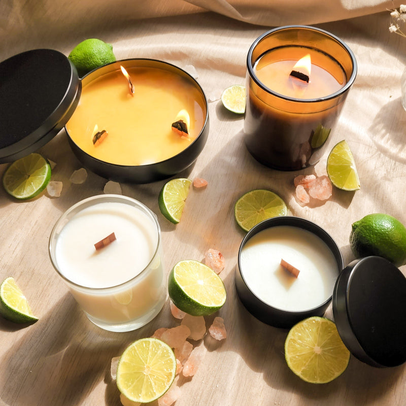 Spiced Bergamot and Ambre - Coconut and Soy Wood Wick Candle